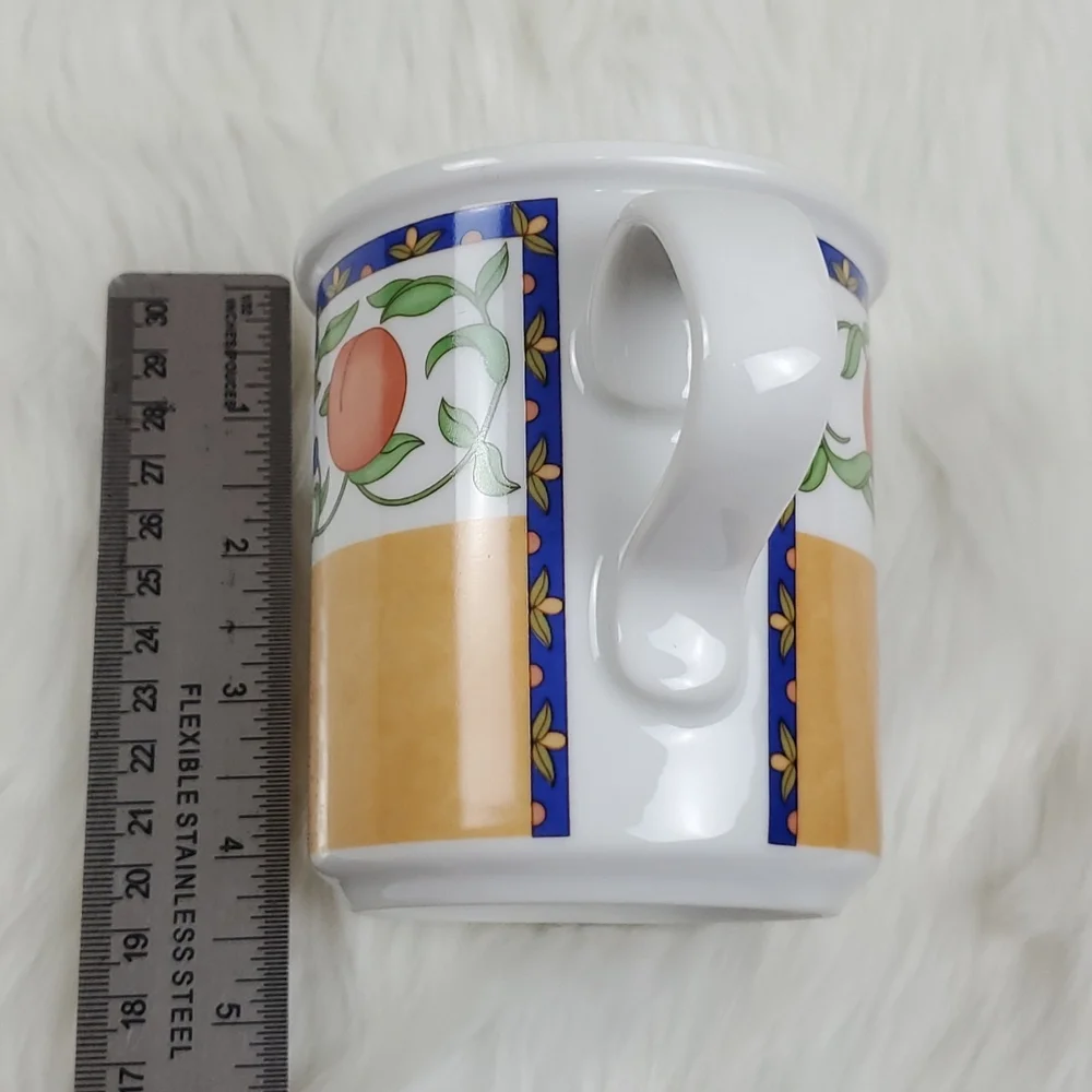 Dansk Fiance Fruits coffee mug set of 2